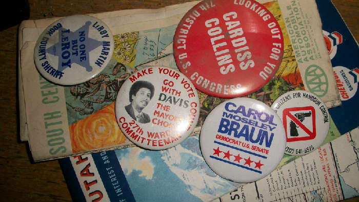 Political buttons & memorabilia