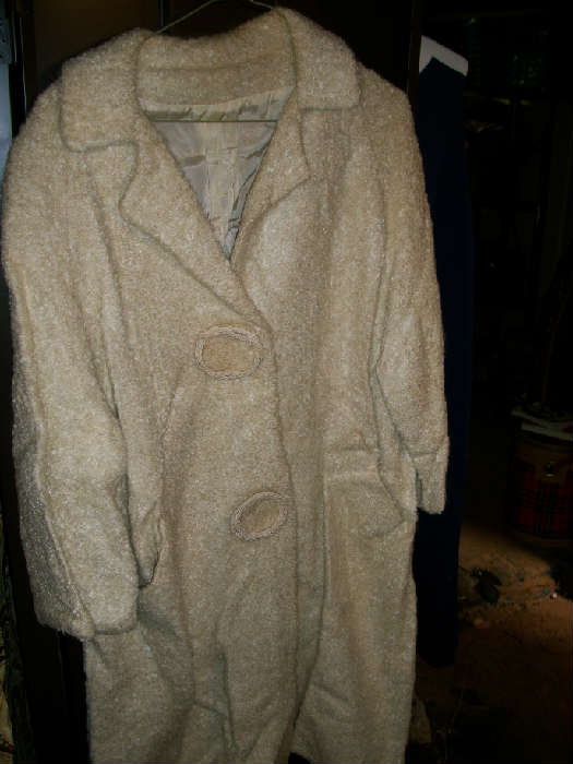 Vintage coats, hats, mens & womens. Dresses, shirts, coats, dresses, shirts, slacks...