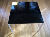 Knoll table with label underneath