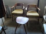 Various Mid Century modern chairs