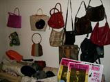 Assorted leather bags & purses
