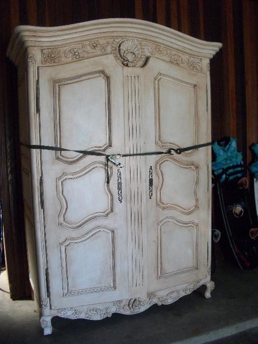 lovely painted large armoire