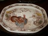 Johnson Brothers "Barnyard King" oversized turkey platter