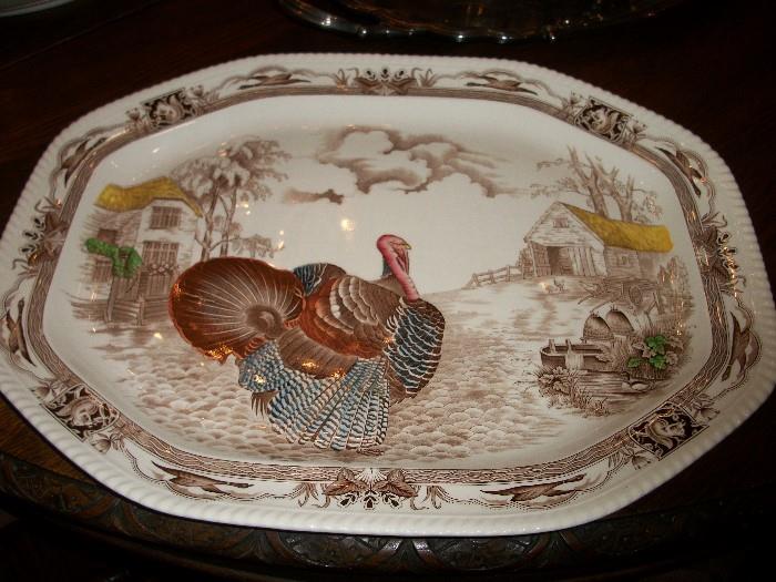 Johnson Brothers "Barnyard King" oversized turkey platter