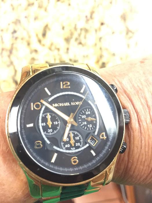 brand new working Michael Kors men's wrist watch--we have several more men's watches