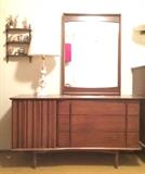 Mid C Mod Dresser with Mirror