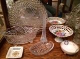 Pressed Glass, Noritake & Other China