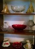 Brass Sail Boats, Ruby Glass & More