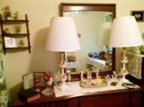 Lovely Ceramic Floral Lamps, Vanity Items & More