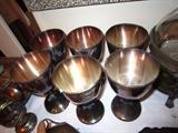 Gorham silver plate goblets