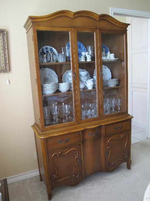 French Provincial china cabinet