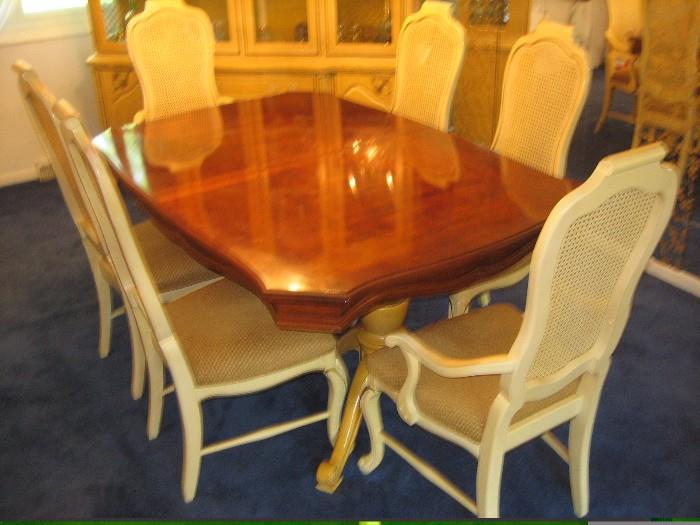 Table 43" 68"   Plus 2 - 18" Leaves and 6 Chairs plus China Cabinet  Priced at $895.