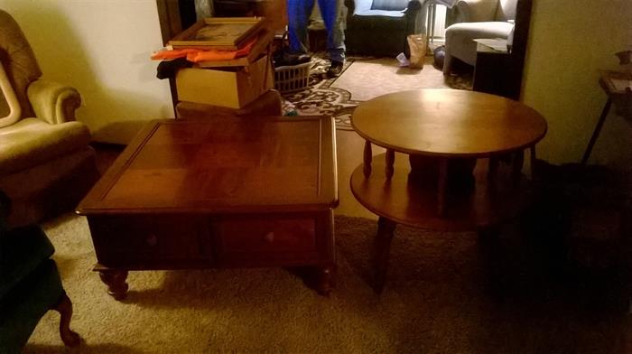 coffee table, antique endtable
