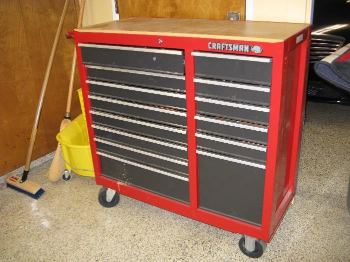 Double drawer Craftsman Tool cabinet.