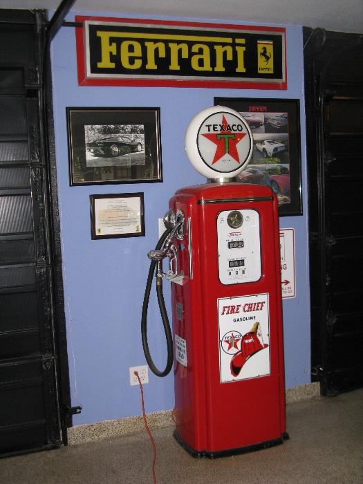 Vintage restored Texaco gasoline pump.