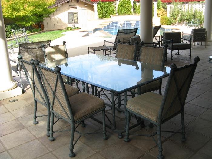 Made in America by Pompeii Company, Florida cast aluminum patio furniture.