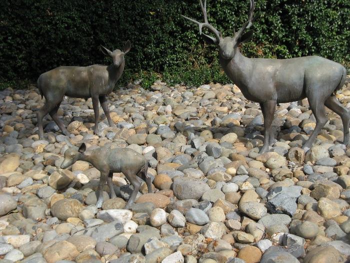 Bronze sculptures - Family of Deer.