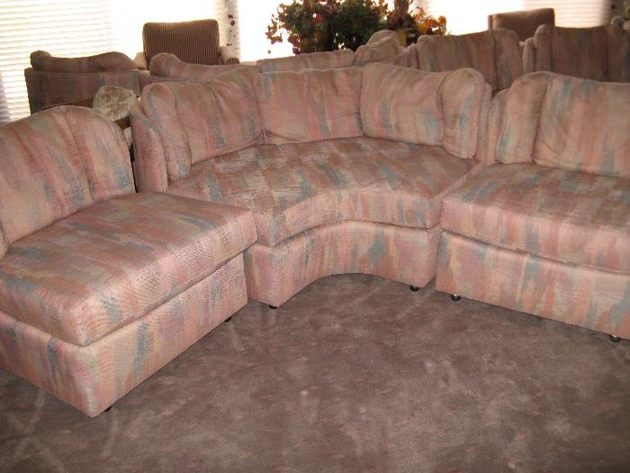3-piece sectional sofa.  There are 4 sets available!