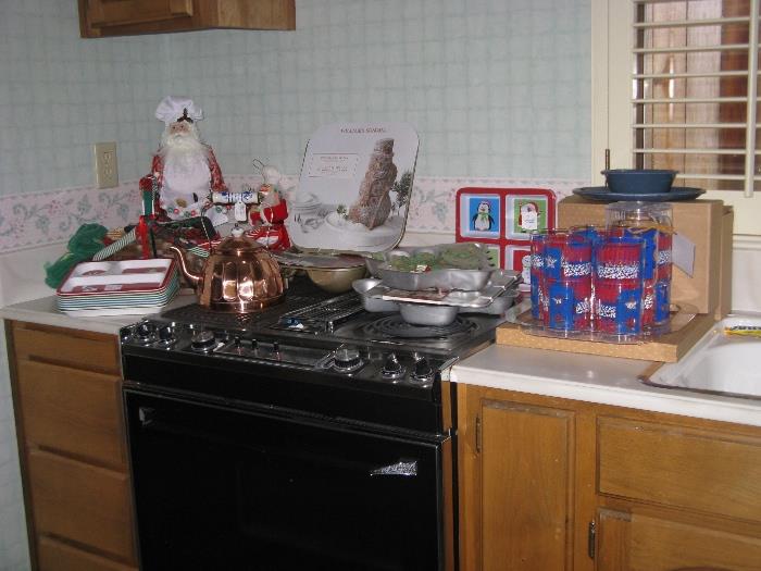 Christmas kitchen!  With a little Fourth of July!