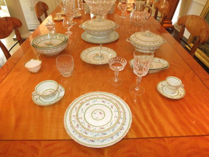 A Formal Dinner Service for 12 by Bernardaud Limoges, 108 pieces