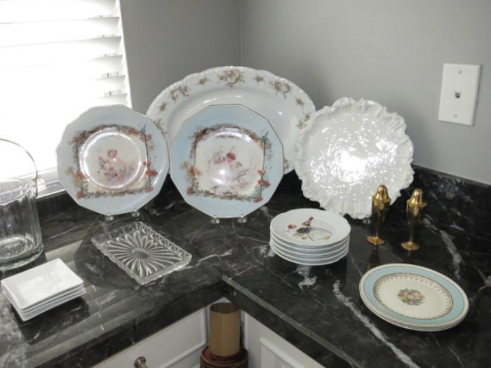 Assortment of French and English Dessert Platters and Platters.