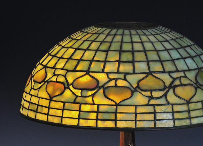 Lot #4: Close-up of Tiffany Studios shade
