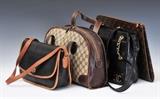 Lot 7a: Group of Three Designer Hand Bags
 including Chanel, Gucci and Coach together with a Vuitton portfolio