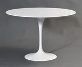Lot#28: Saarinen Round Table
 with tulip base 42" diameter signed KnollStudio