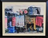Lot 39: Robert Rauschenberg
 Untitled (Street Scene with Roses) 23" x 31" lithograph pencil signed lower right from an edition of 50