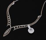 lot#60: 18k Gold Diamond Necklace
 16" long, 17.5 dwt gross
