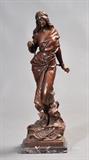lot 69: after Emmanuele Villanis
 Prise de Corsaire 33" high bronze inscribed with artist's name and title late 20th century