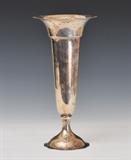 lot 93: Alvin Sterling Silver Trumpet Vase
 14" high 31 troy ounces early 20th century