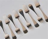 lot 97: A. Michelsen Sterling Silver Flatware
 Ida pattern 53 pieces, 99 troy ounces