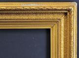 lot 133: George F. Of Frame, 32 1/2" x 52 3/4" rabbet 44" x 64" overall with label verso