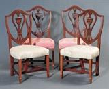 lot 166: Federal Bow Front Chest
 44" x 23", 36" high early 19th century