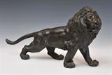 lot 210 Meji Bronze Lion, 23" long early 20th century