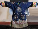 lot 215c: Chinese Embroidered House Robe
 62" wide, 50" high