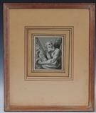 lot 218: Pair of Old Master Drawings
 Biblical Figures each approximately 5" x 4" with Gumps labels verso