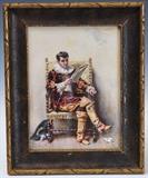 lot 220: Jean Ferris
 A Spanish Gentleman 8" x 6" watercolor signed lower left and dated 1891