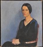 lot 231: Bernhard Gutmann
 Portrait of a Lady 32" x 29" oil on canvas unsigned and unframed note: this work was discovered together with the previous two lots.