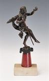 lot 268: Egyptian Revival Cabinet Bronze
 Athena 9 1/2" high including marble plinth