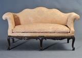 lot 325: George III Style Sofa
 undulating back 67" long early 20th century