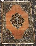 lot 311: Sarouk Carpet
 2' 1" x 2' 10" circa 1900