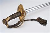 lot 277: French Officer's Cuirassier Sword
 with gilt brass hilt 39 1/2" blade model 1865
