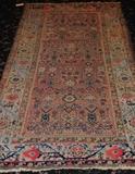 lot 300: Hamadan Carpet
 4' 8" x 8' 10" early 20th century
