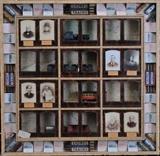 lot 233: Arthur Burke
 Lionel Electric Trains 40" x 41" x 4 1/2" assemblage unsigne