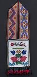 lot 246: Chippewa Beaded Bandolier Bag
 37" long, 12" wide early 20th century
