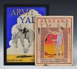 lot 239: Pair of Yale Athletic Program Illustrations
 Harvard vs.Yale for Crew and Army vs. Yale largest 14" x 10" circa 1920's