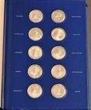 lot 349: Silver Bicentennial State Medals
 50 total