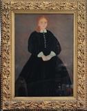 lot 234: Marie Blackwell
 Folk Portrait of a Young Lady 36" x 26" pastel on paper signed lower right